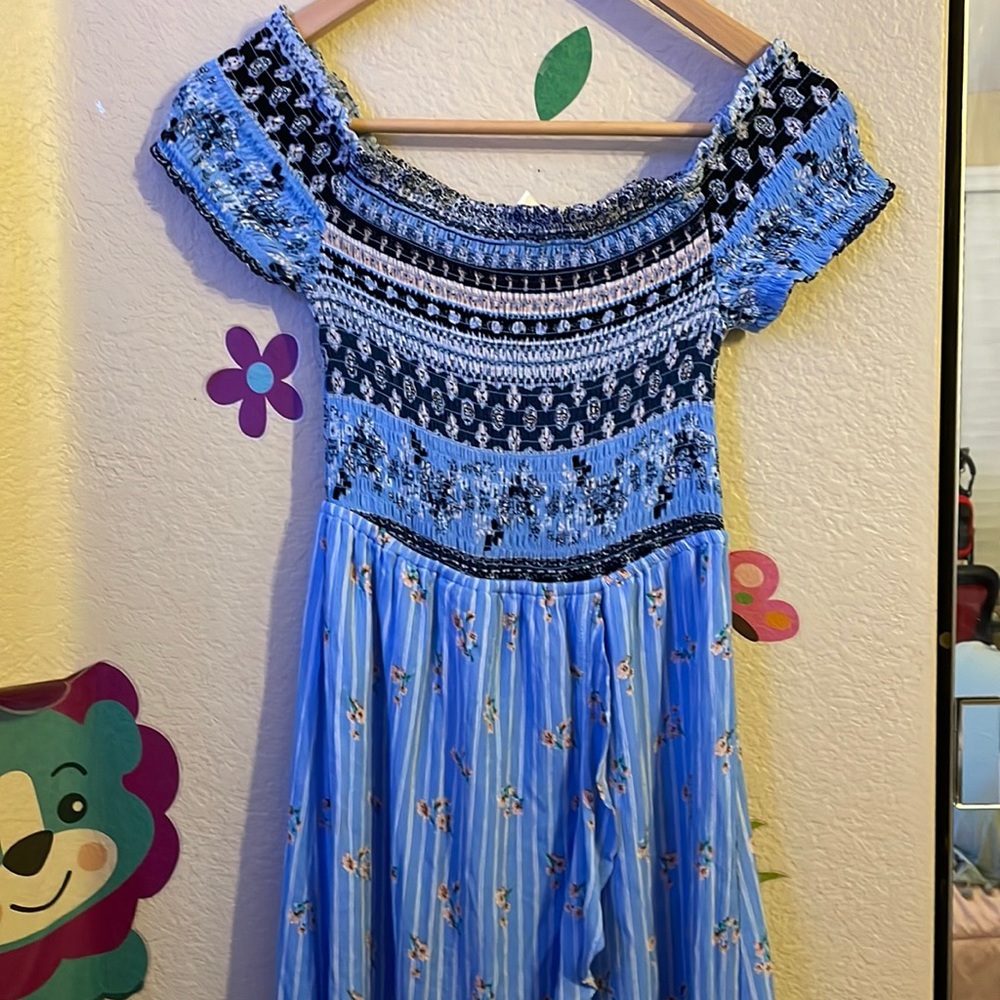 Candies floral blue dress